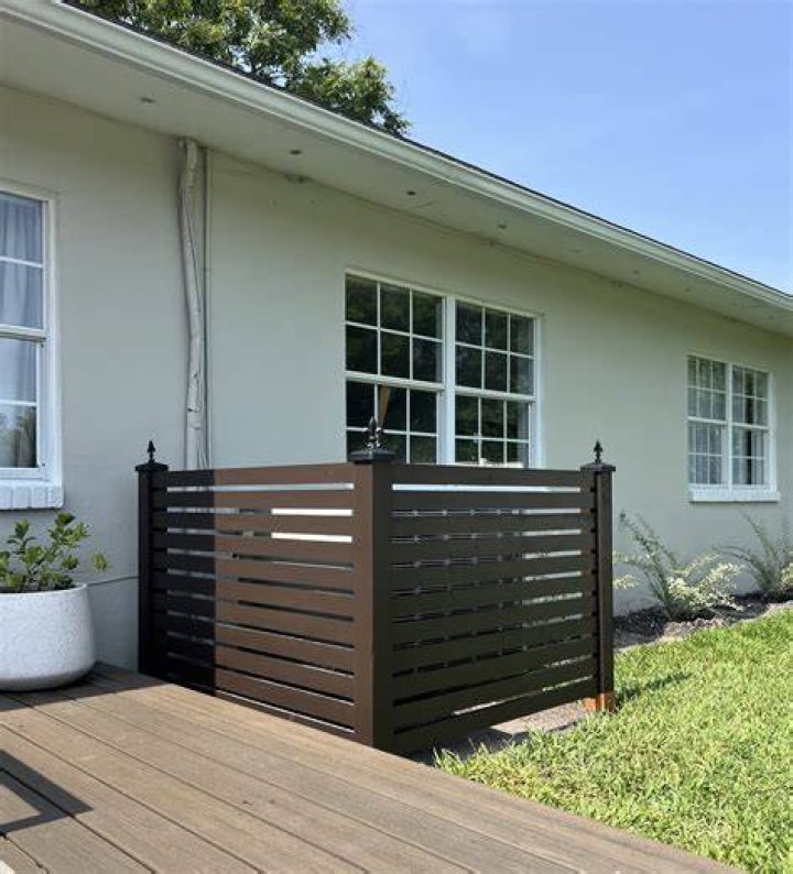 ac unit fence
