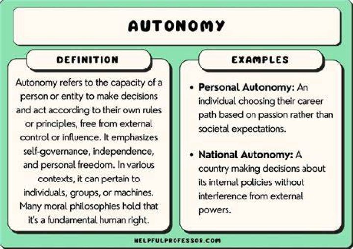autonomy meaning
