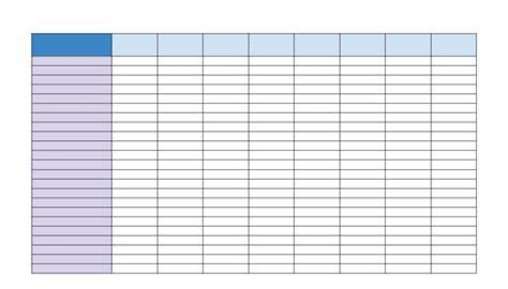 blank spreadsheet