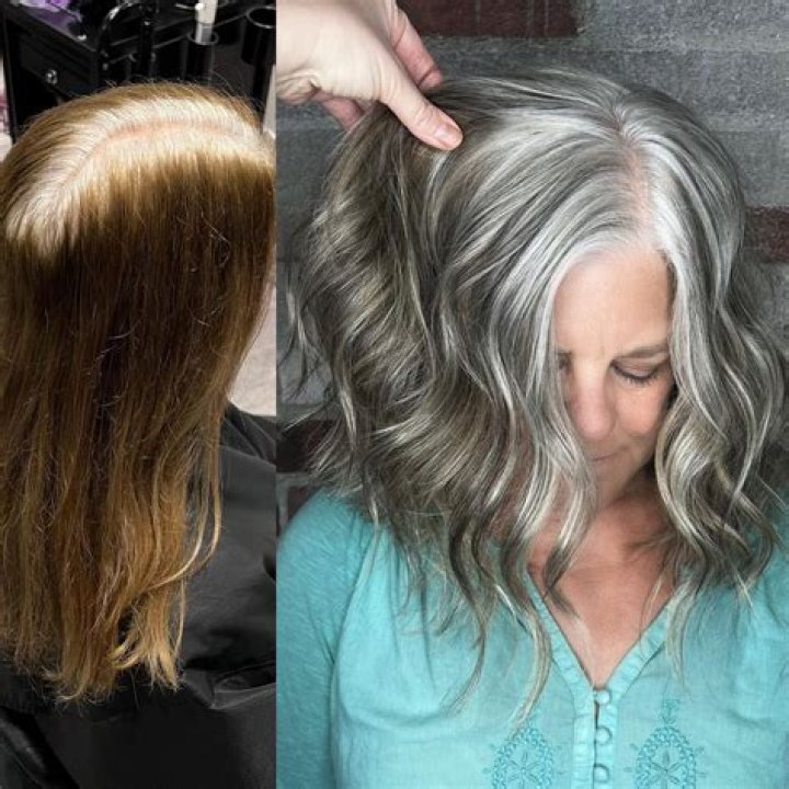 blending gray hair