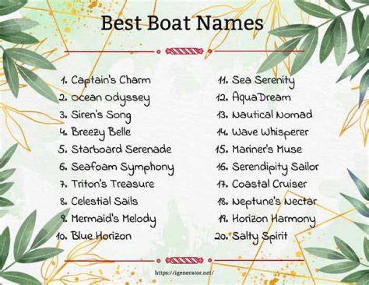 boat names