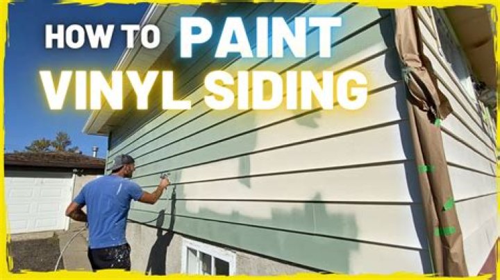 can vinyl siding be painted