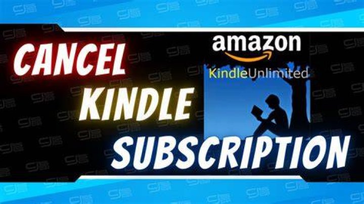 cancel kindle subscription