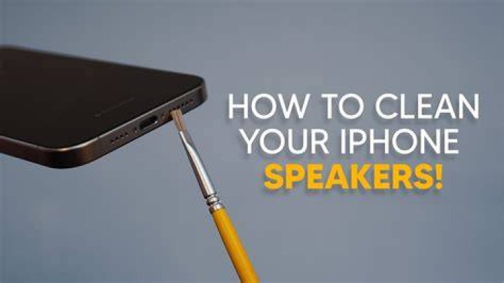 clean iphone speaker