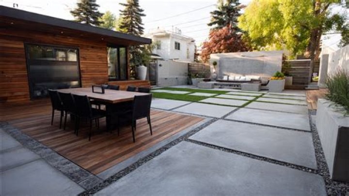 concrete backyard ideas