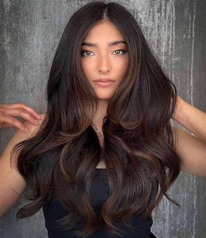 dark brown hair