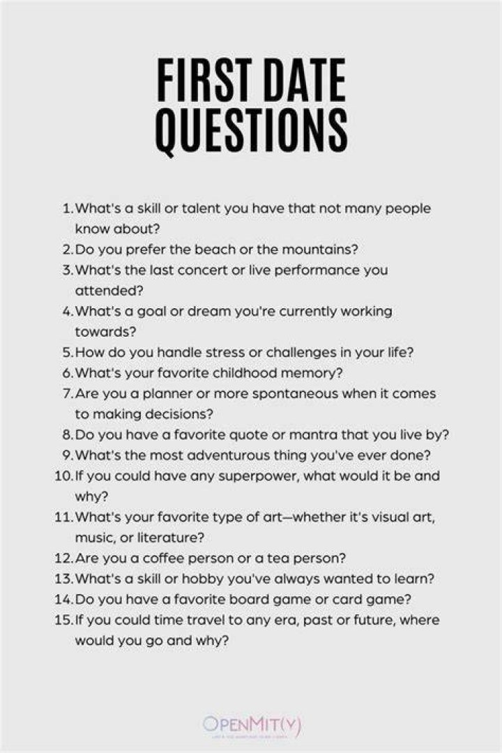 dating conversation starters