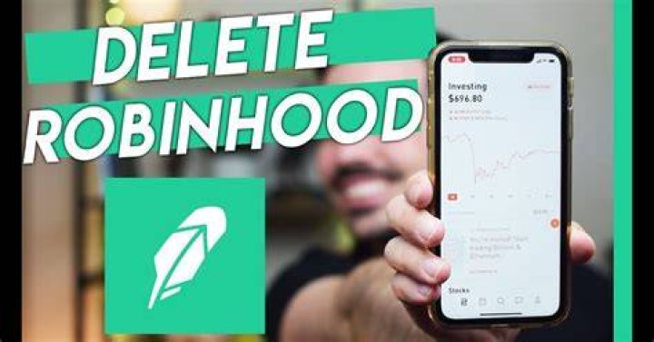 delete robinhood account