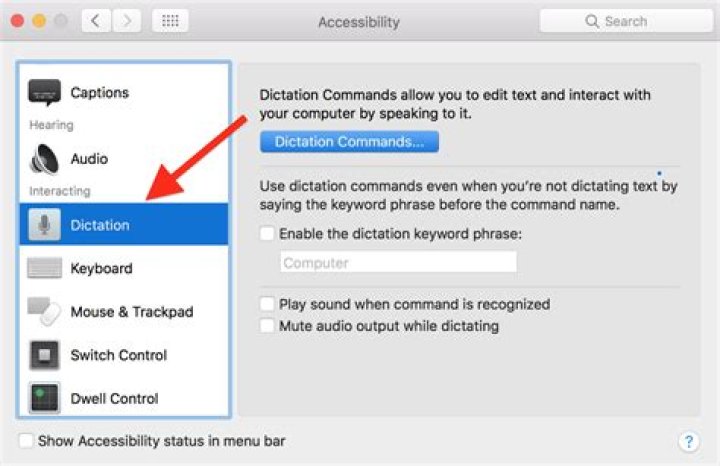 dictation on mac