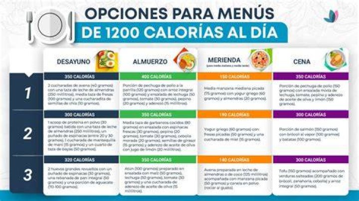 Dieta 1200 Calorias Dieta 1200 Calorias