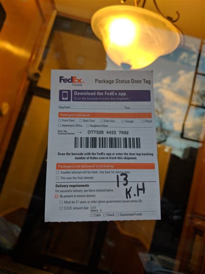 Fedex Door Tag Tracking