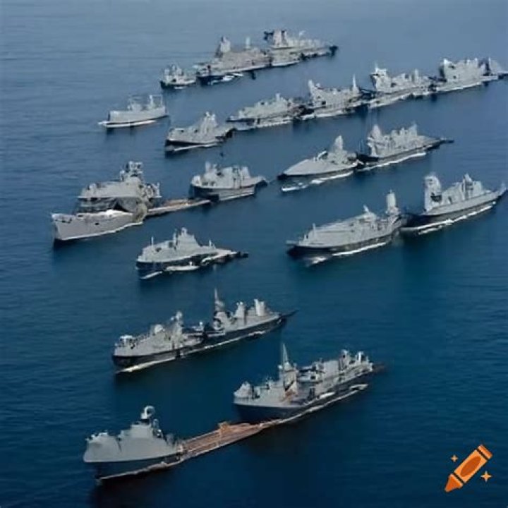 fleet of warships