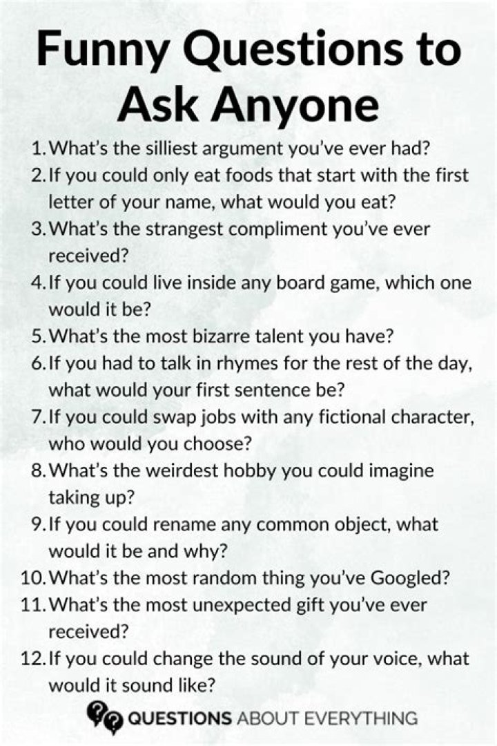 funny questions to ask people