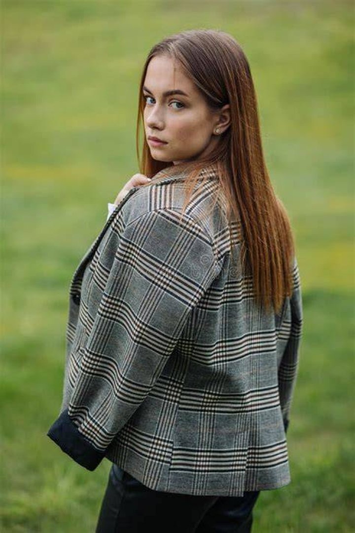 Girl in a jacket