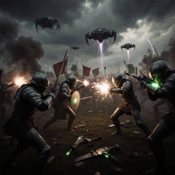 Halo Soldier vs Alien Battle