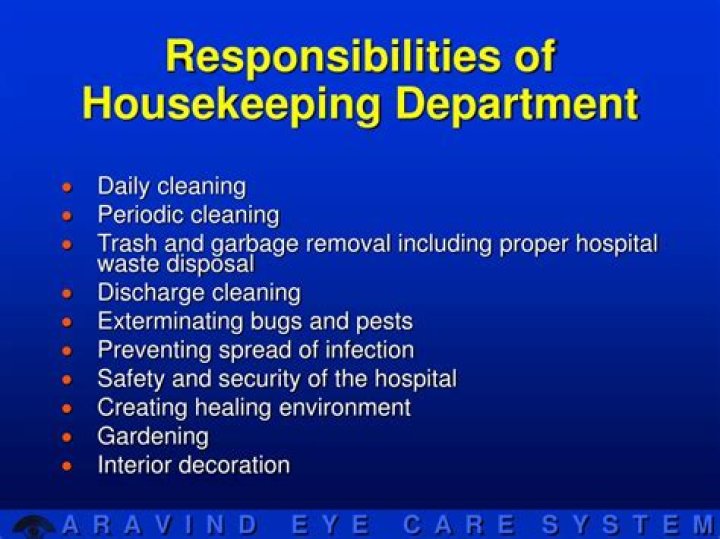 housekeeping duties