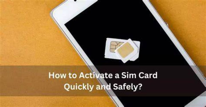 how to activate new sim card