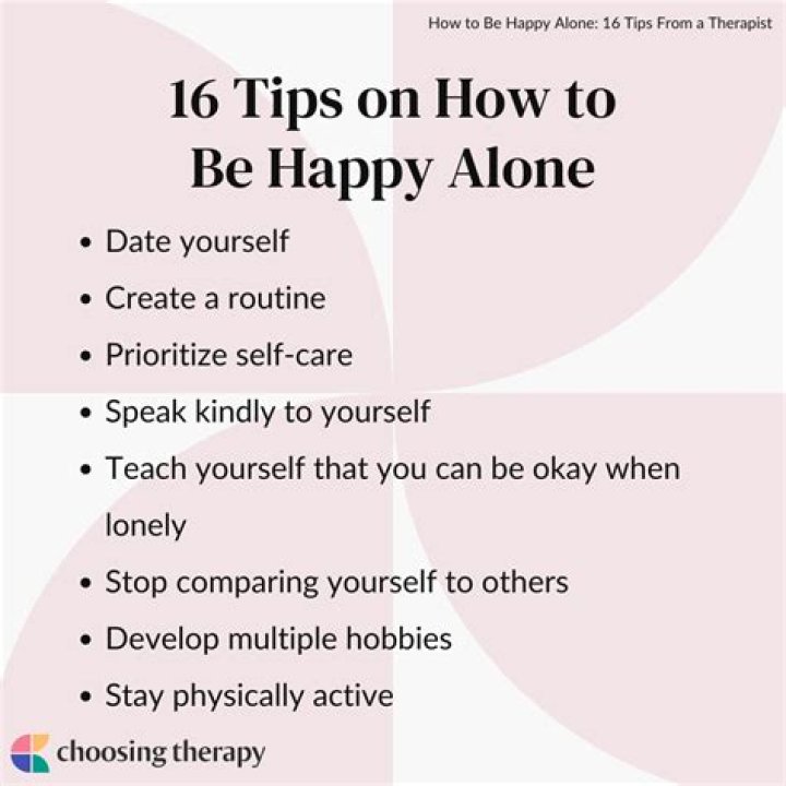how to be happy alone