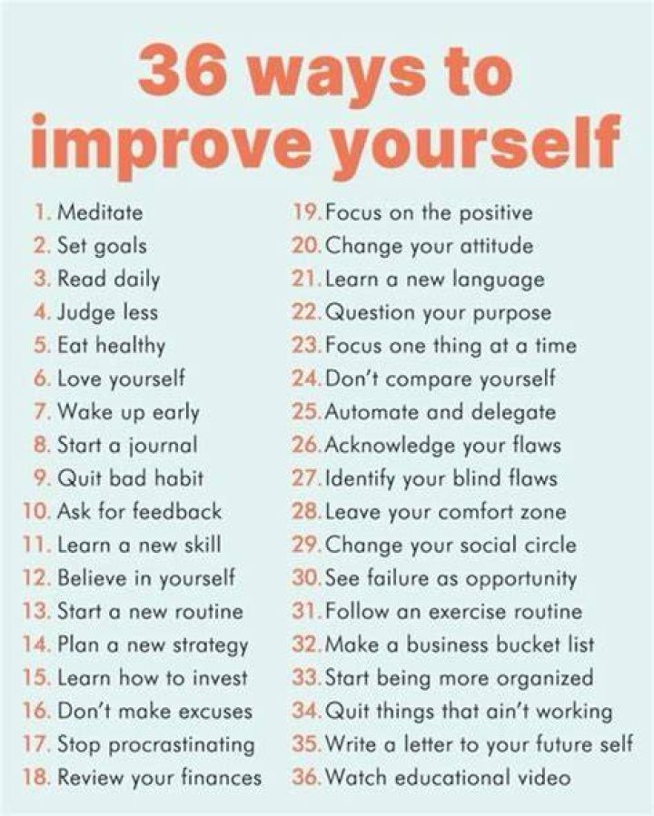 how to better yourself