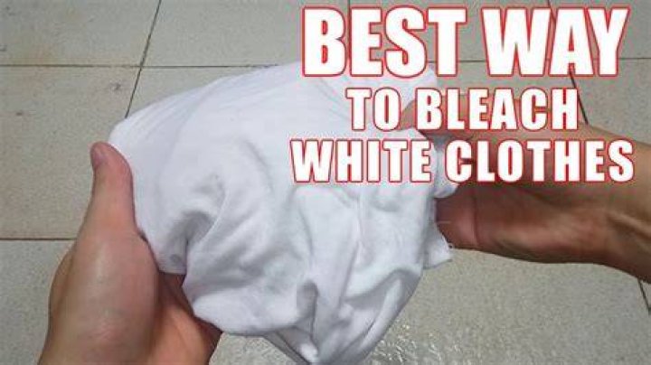how to bleach white clothes