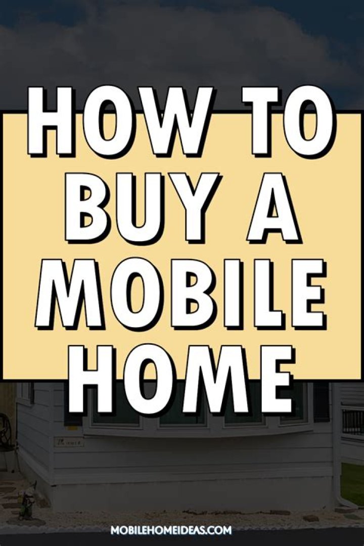 how to buy a mobile home