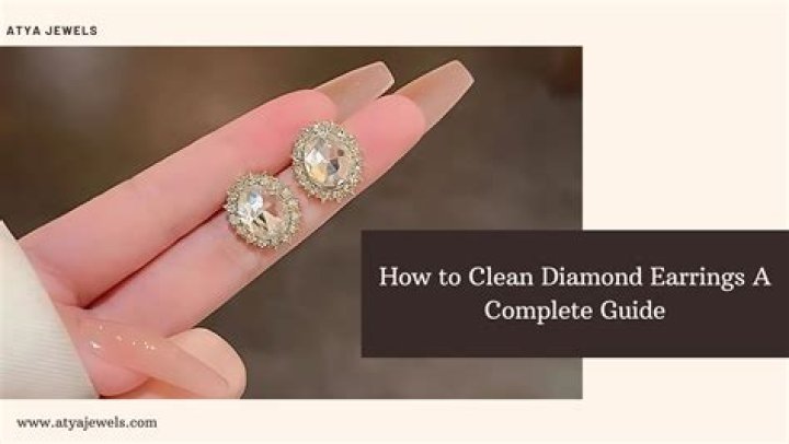 how to clean diamond earrings
