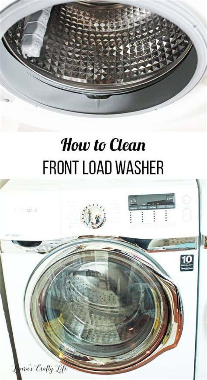 how to clean front load washer