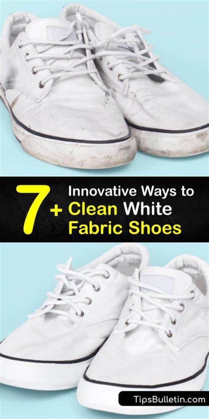 how to clean white fabric shoes