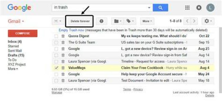 how to delete gmail emails in bulk