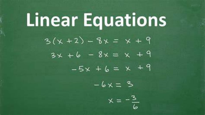 how to do linear equations
