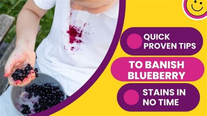 how to get blueberry stains out