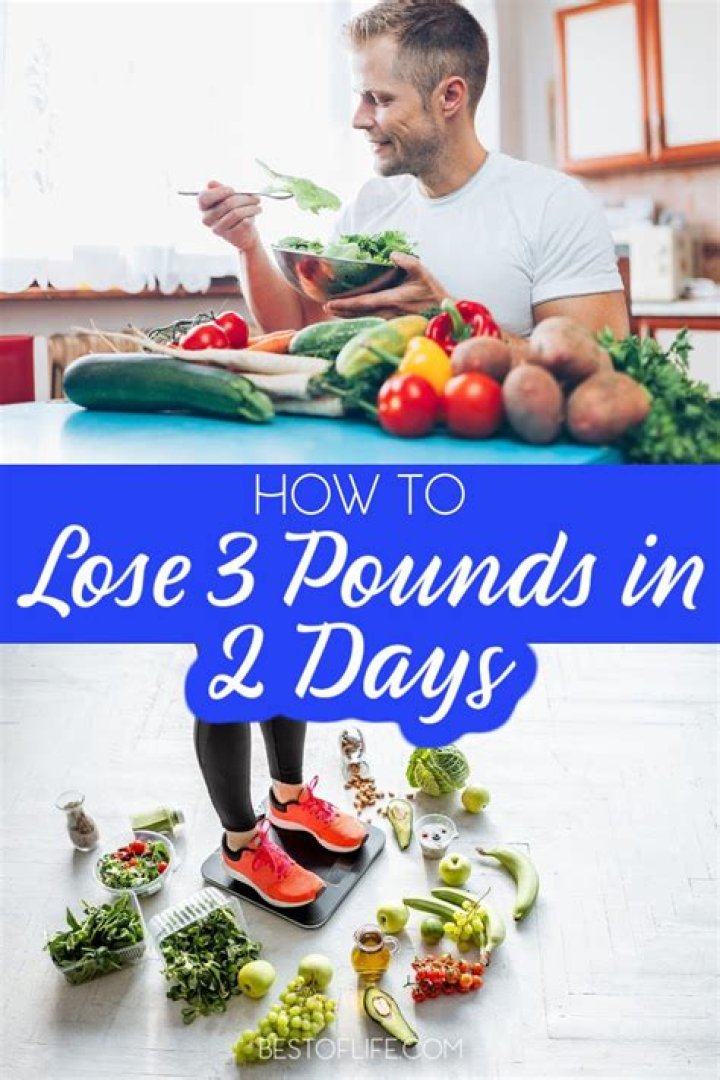 how to lose 3 pounds a week