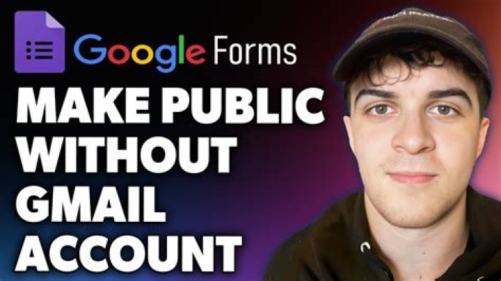 How To Make Google Form Public Without Gmail Account