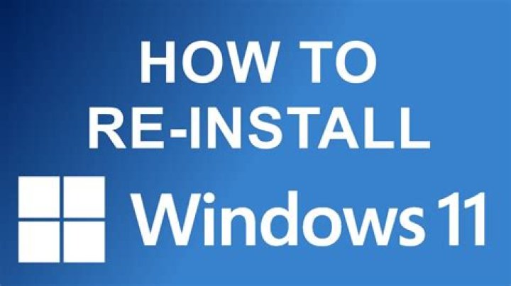 how to reinstall windows