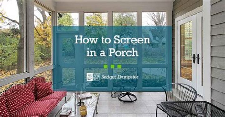 how to screen in a porch