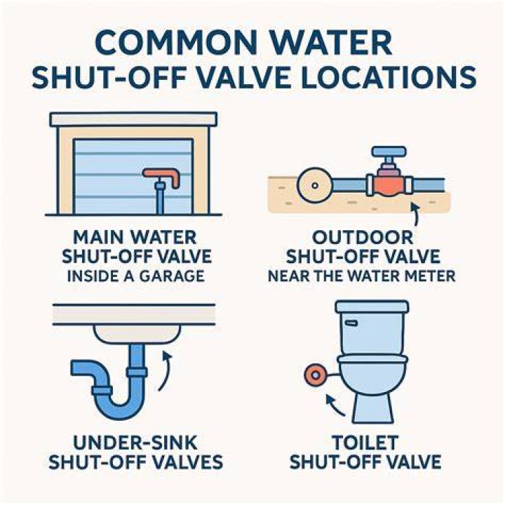 how to shut off water to house