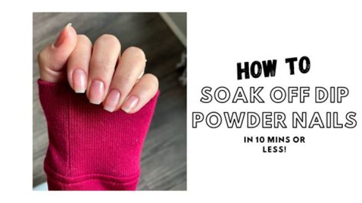 how to soak off dip nails