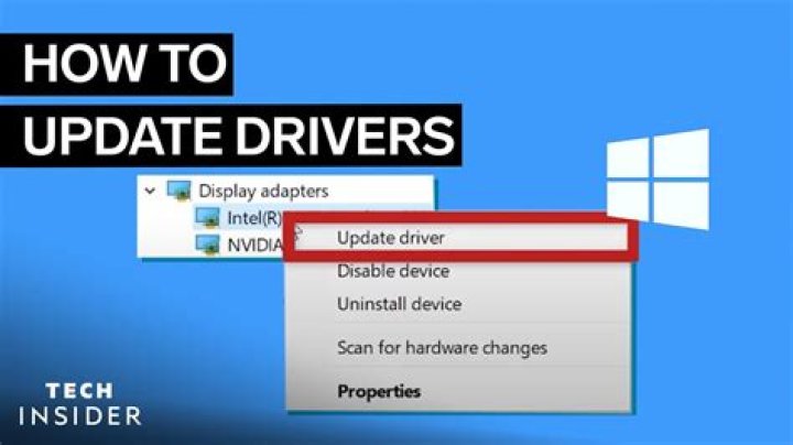 how to update video drivers