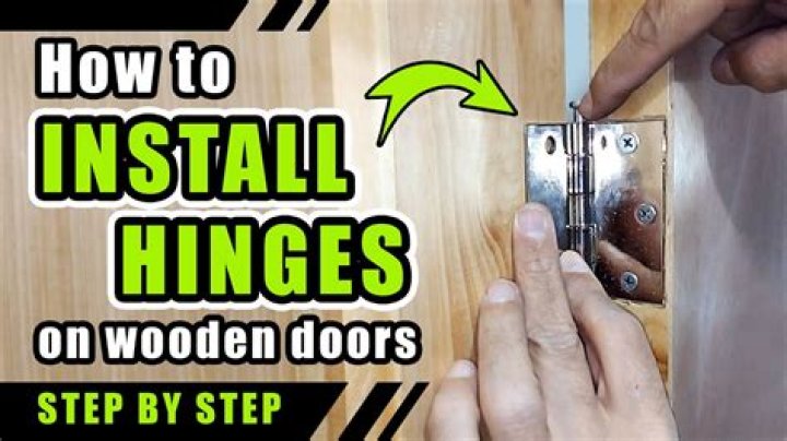 installing door hinges