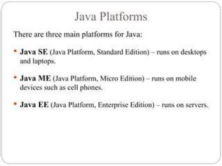 Java ME (Java Platform, Micro Edition)