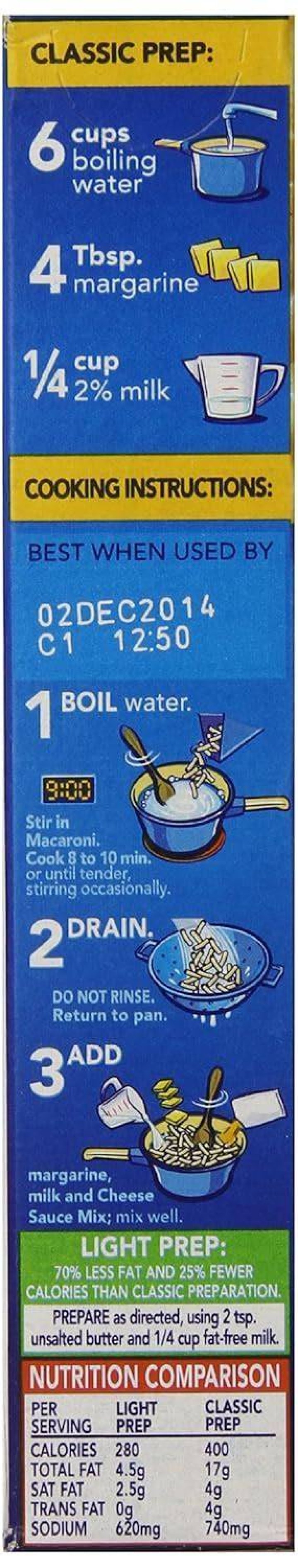 kraft mac and cheese instructions