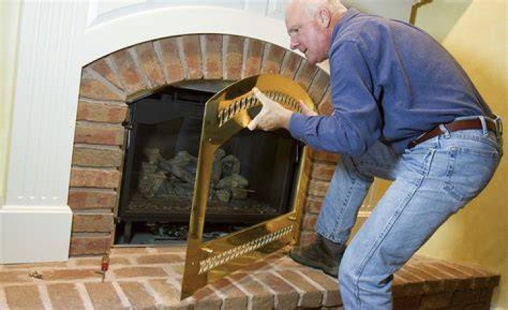 lighting a gas fireplace