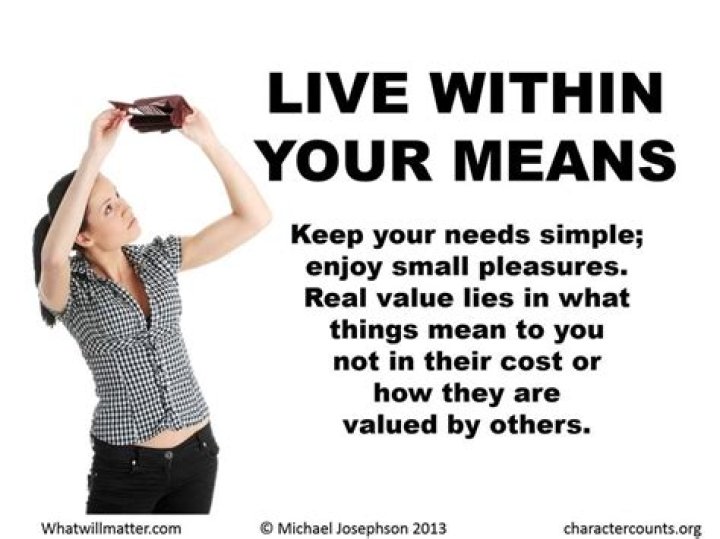 live within your means