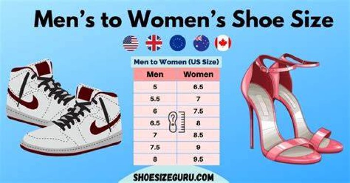 mens vs womens shoe size