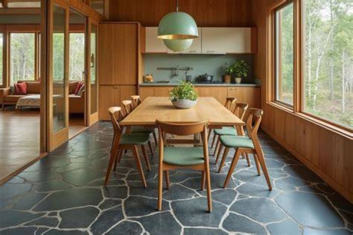 mid century modern flooring