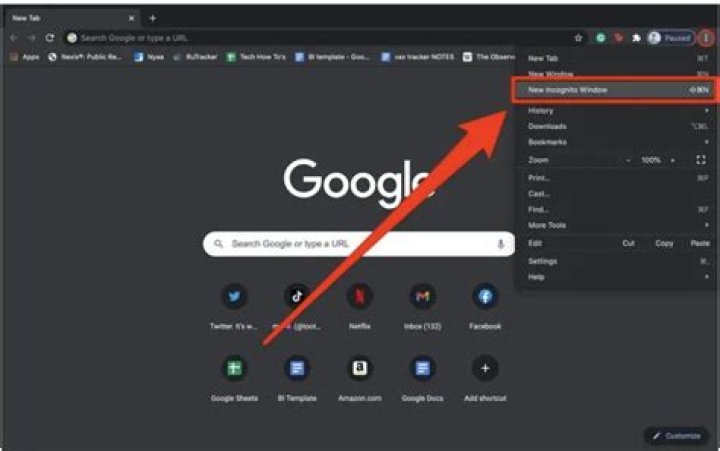 open incognito window