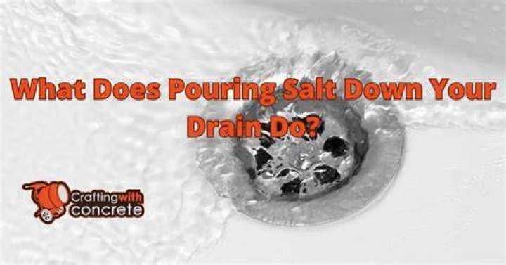 pour salt down your drain