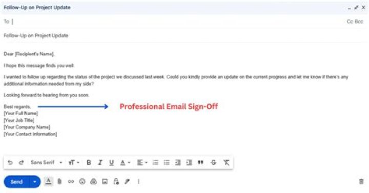 professional email sign off