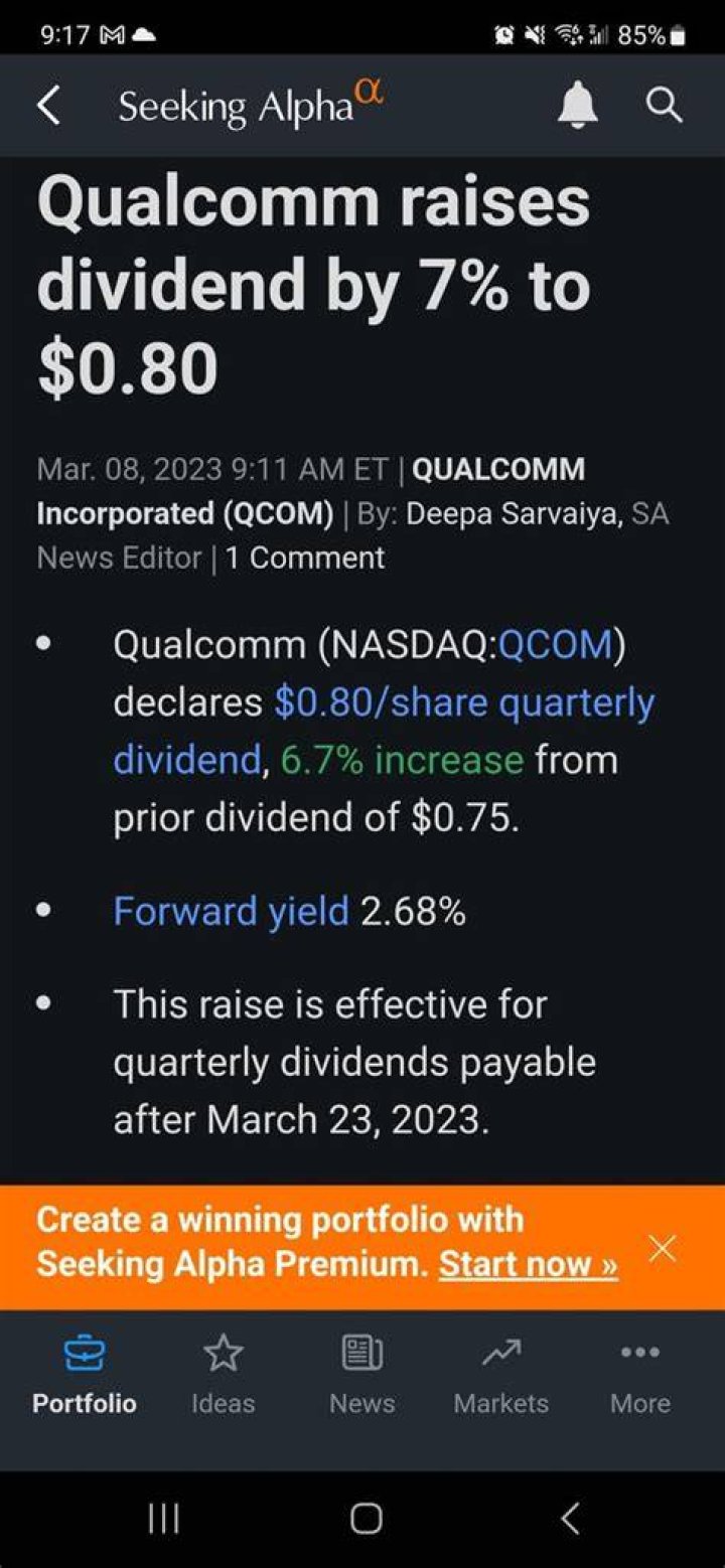 qcom dividend
