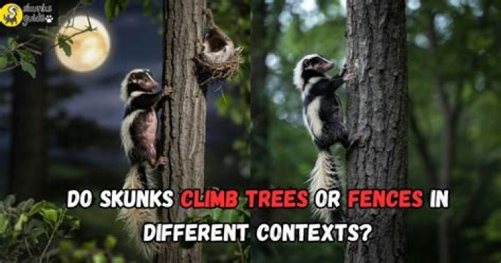 Question: Do Skunks Climb Trees And Fences